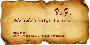 Vásárhelyi Ferenc névjegykártya